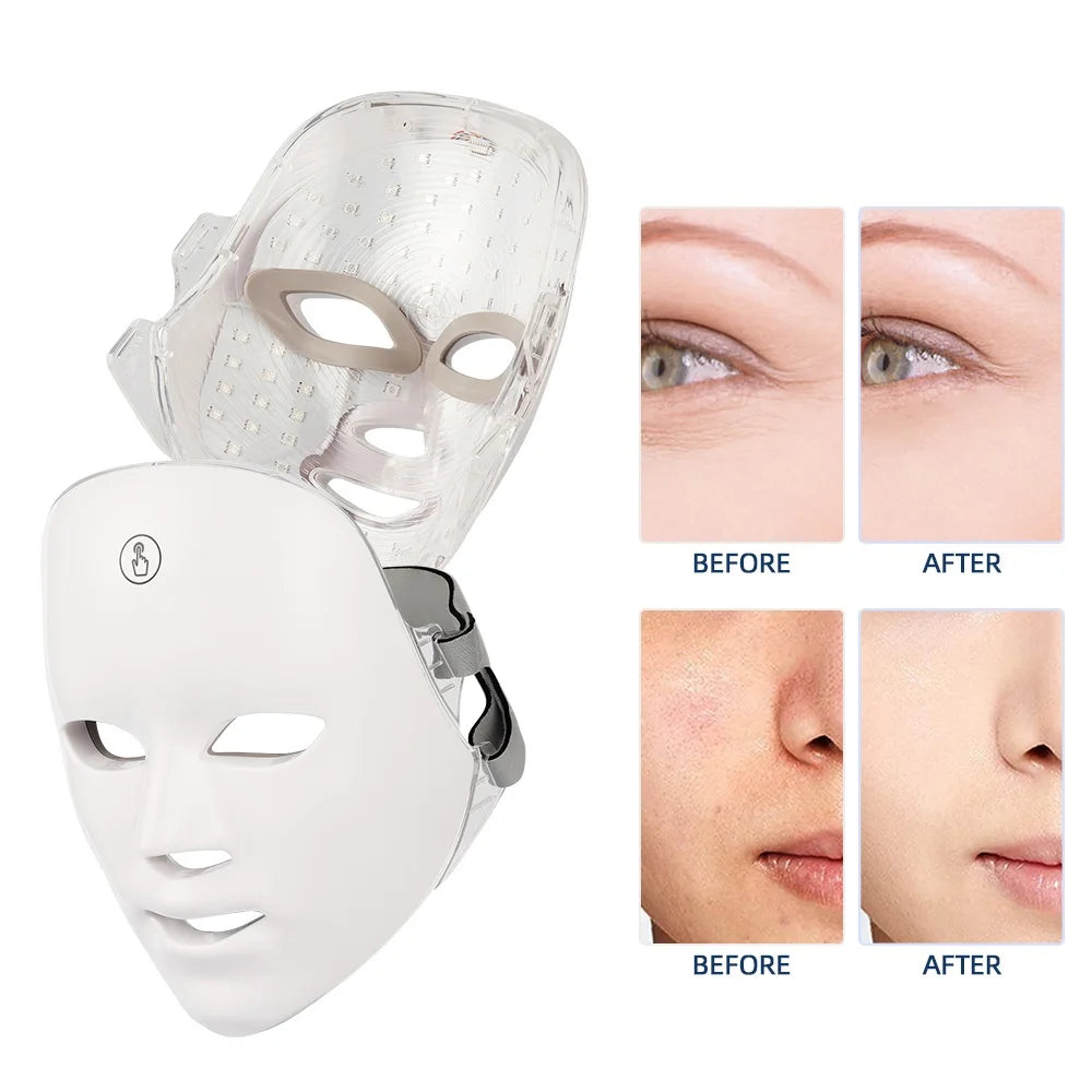 Ultimate LED Skin Therapy Mask: 7 Colors for Total Facial Care