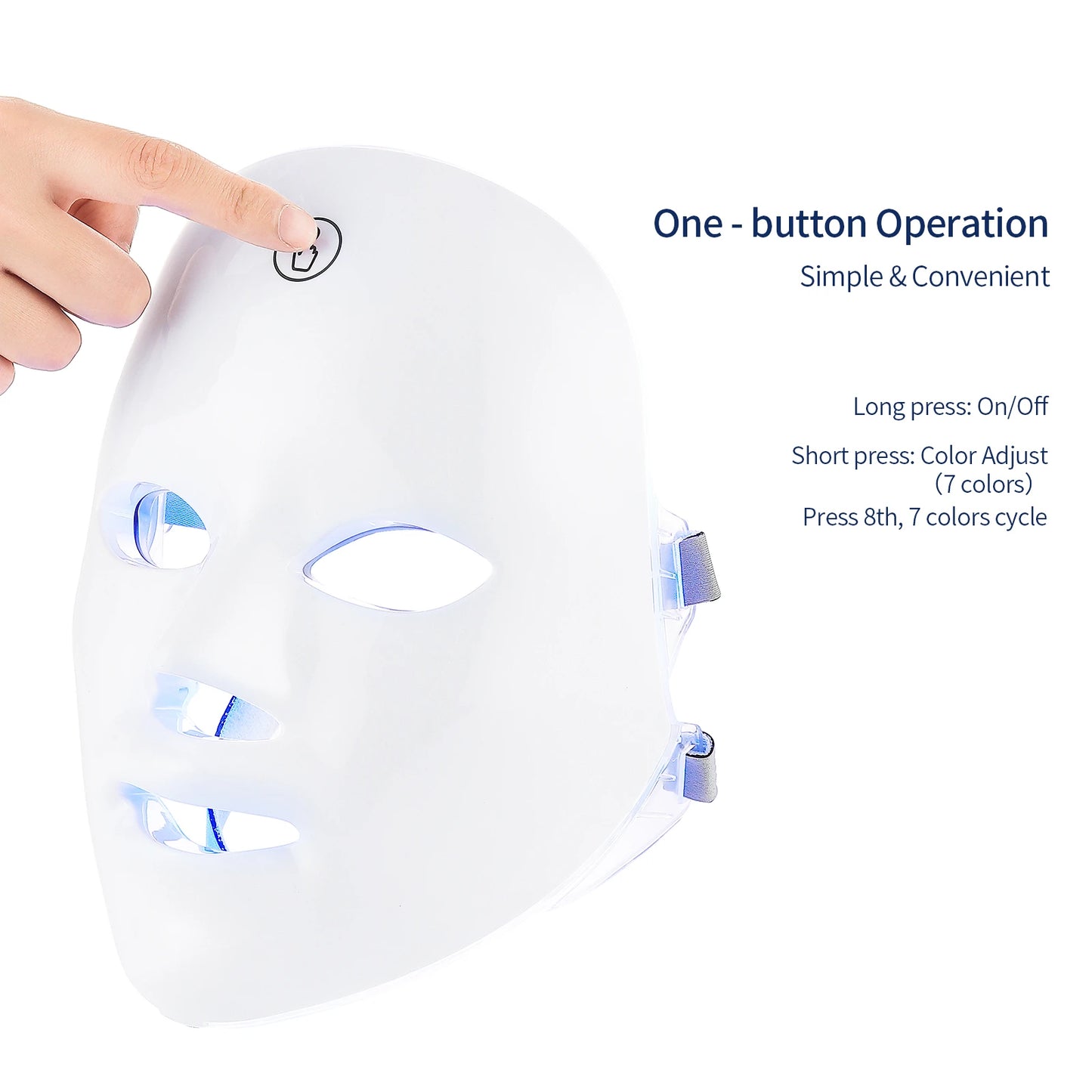 Ultimate LED Skin Therapy Mask: 7 Colors for Total Facial Care