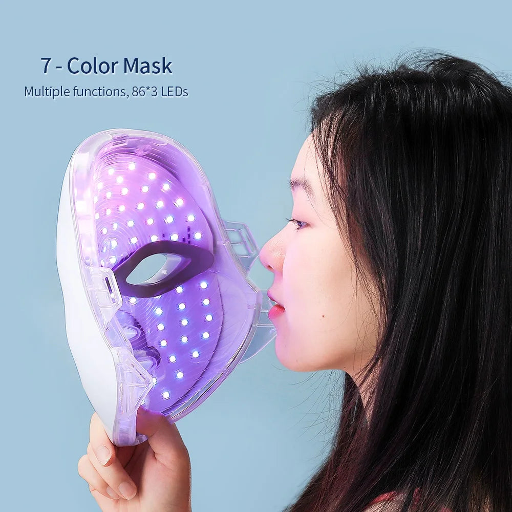 Ultimate LED Skin Therapy Mask: 7 Colors for Total Facial Care