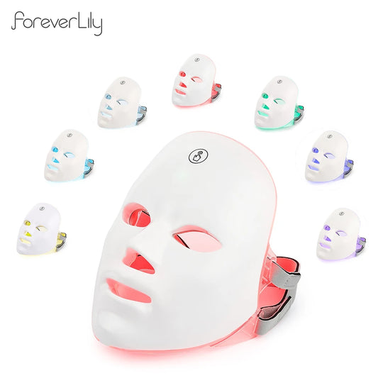 Ultimate LED Skin Therapy Mask: 7 Colors for Total Facial Care